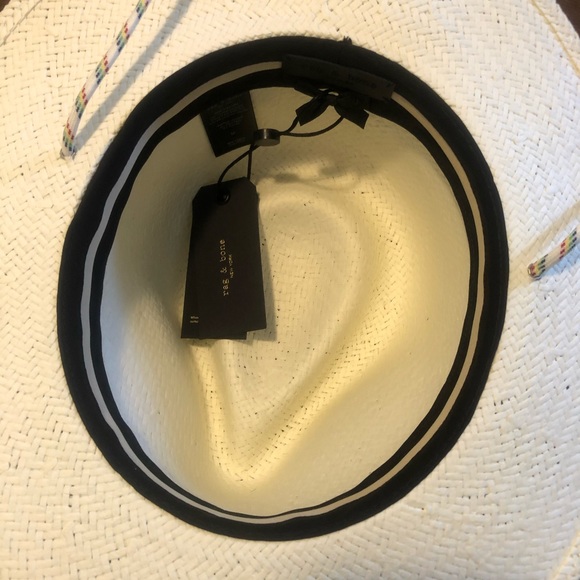 NWT Rag & Bone Womens Packable Rope Fedora Ivory - Picture 11 of 16